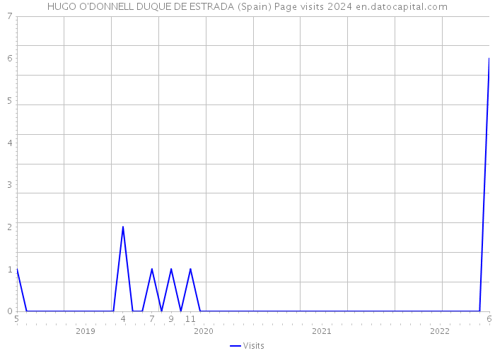 HUGO O'DONNELL DUQUE DE ESTRADA (Spain) Page visits 2024 