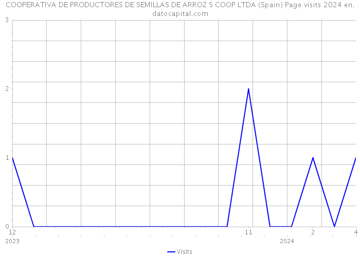 COOPERATIVA DE PRODUCTORES DE SEMILLAS DE ARROZ S COOP LTDA (Spain) Page visits 2024 