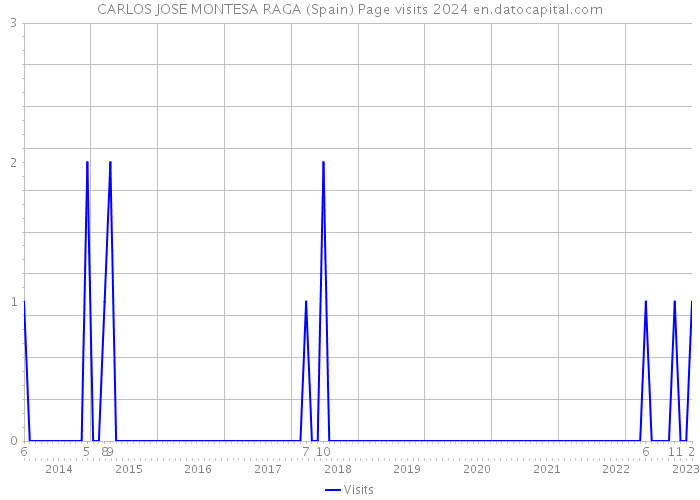 CARLOS JOSE MONTESA RAGA (Spain) Page visits 2024 