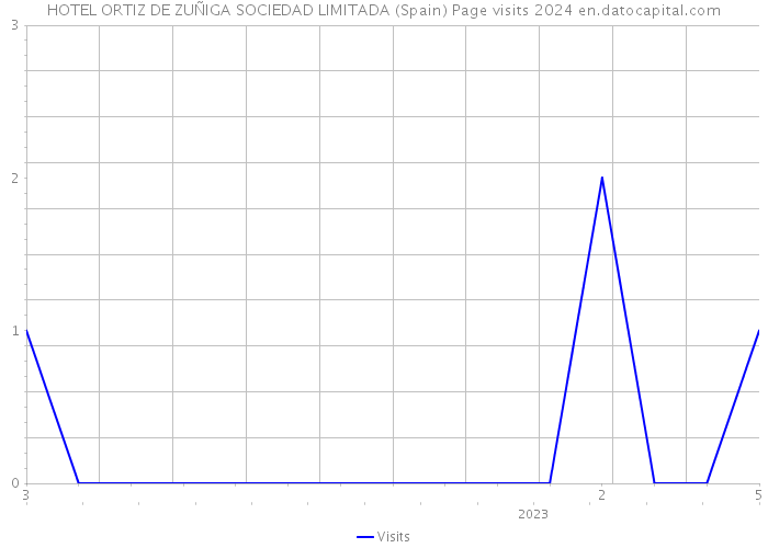 HOTEL ORTIZ DE ZUÑIGA SOCIEDAD LIMITADA (Spain) Page visits 2024 