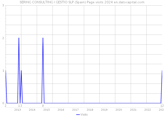 SERING CONSULTING I GESTIO SLP (Spain) Page visits 2024 