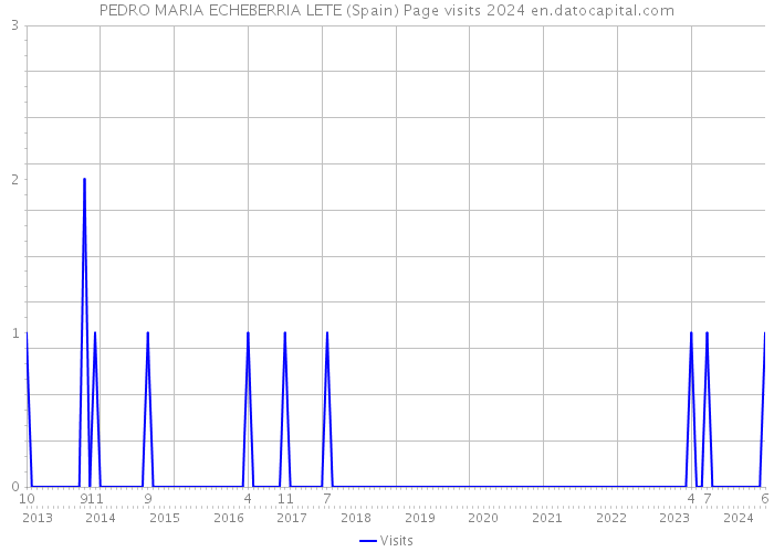 PEDRO MARIA ECHEBERRIA LETE (Spain) Page visits 2024 