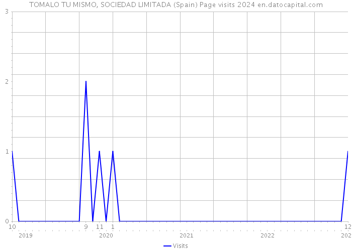 TOMALO TU MISMO, SOCIEDAD LIMITADA (Spain) Page visits 2024 