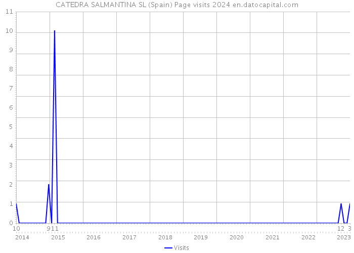 CATEDRA SALMANTINA SL (Spain) Page visits 2024 