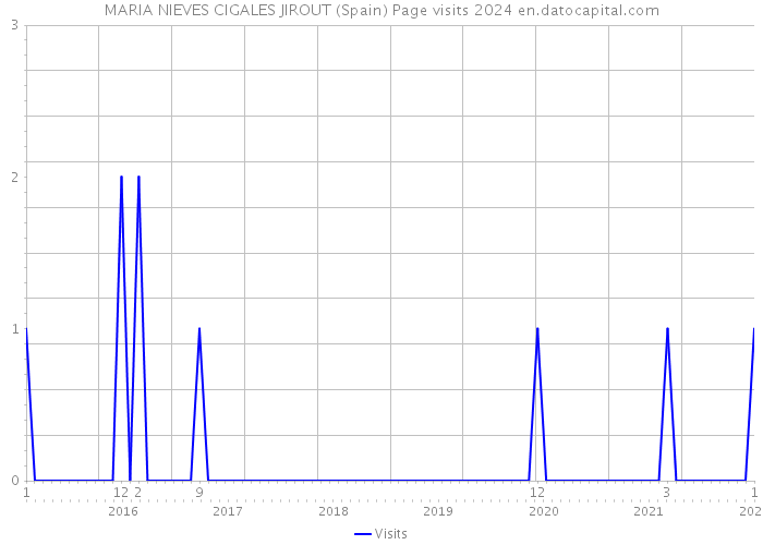 MARIA NIEVES CIGALES JIROUT (Spain) Page visits 2024 