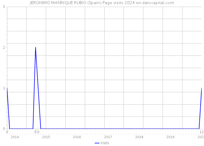 JERONIMO MANRIQUE RUBIO (Spain) Page visits 2024 