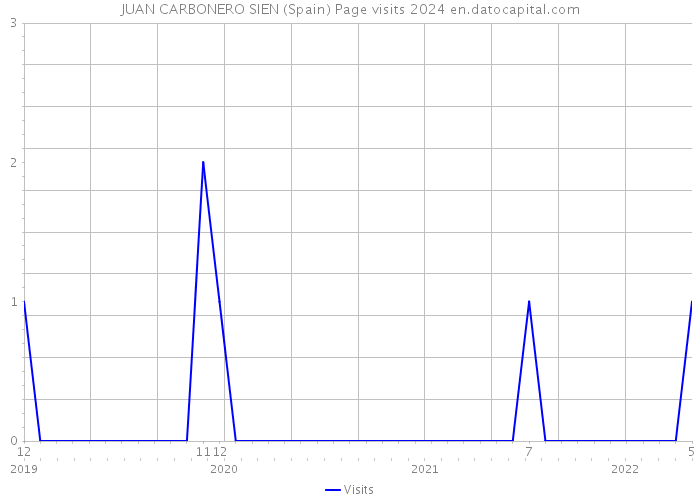 JUAN CARBONERO SIEN (Spain) Page visits 2024 