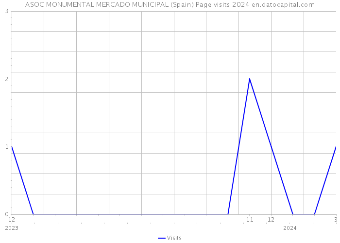 ASOC MONUMENTAL MERCADO MUNICIPAL (Spain) Page visits 2024 