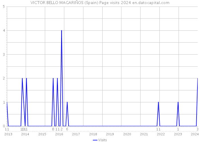 VICTOR BELLO MAGARIÑOS (Spain) Page visits 2024 
