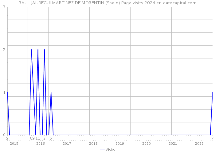 RAUL JAUREGUI MARTINEZ DE MORENTIN (Spain) Page visits 2024 