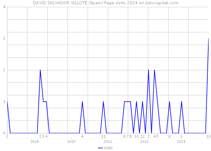 DAVID SALVADOR VILLOTE (Spain) Page visits 2024 