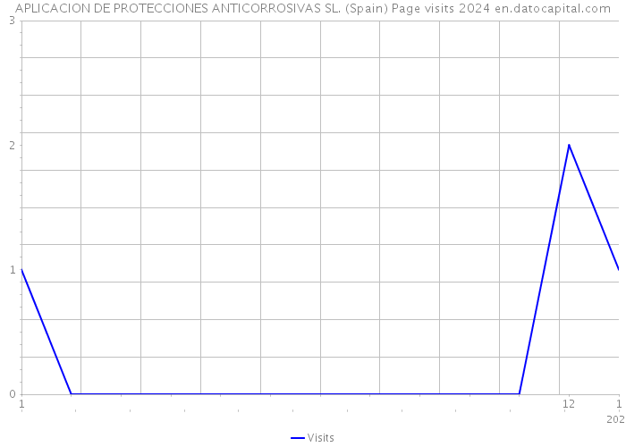 APLICACION DE PROTECCIONES ANTICORROSIVAS SL. (Spain) Page visits 2024 