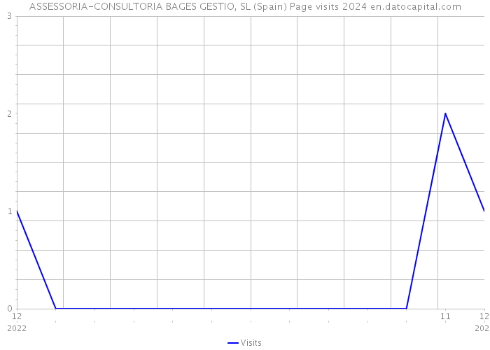 ASSESSORIA-CONSULTORIA BAGES GESTIO, SL (Spain) Page visits 2024 