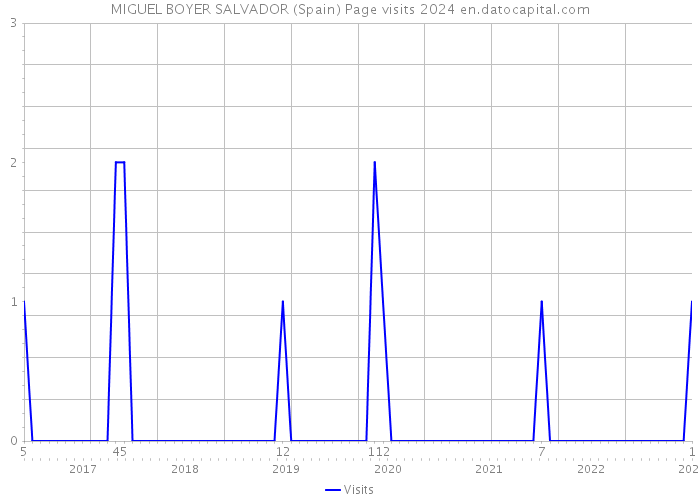 MIGUEL BOYER SALVADOR (Spain) Page visits 2024 