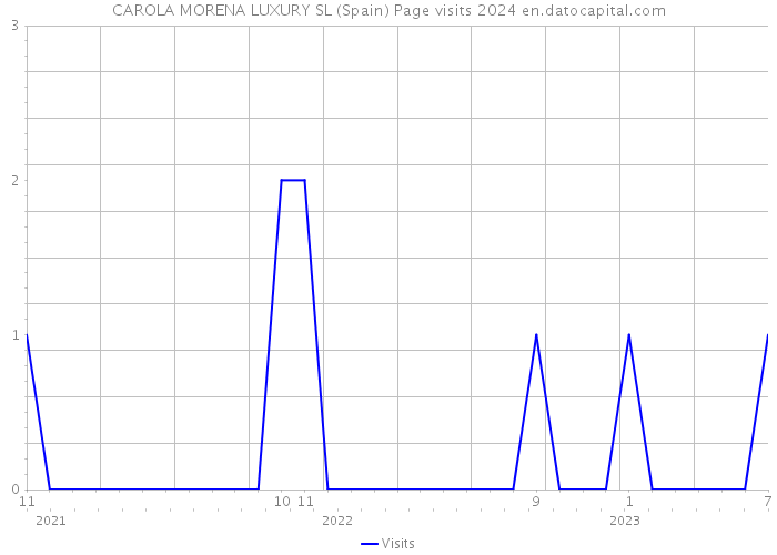 CAROLA MORENA LUXURY SL (Spain) Page visits 2024 