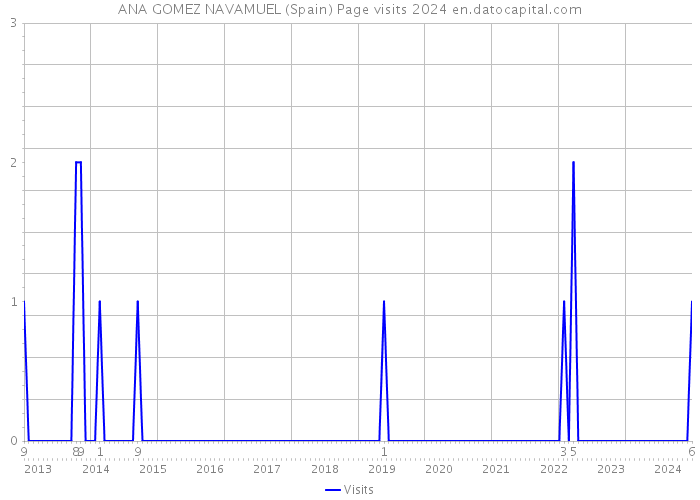 ANA GOMEZ NAVAMUEL (Spain) Page visits 2024 
