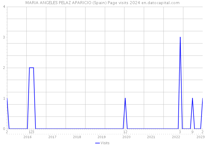MARIA ANGELES PELAZ APARICIO (Spain) Page visits 2024 