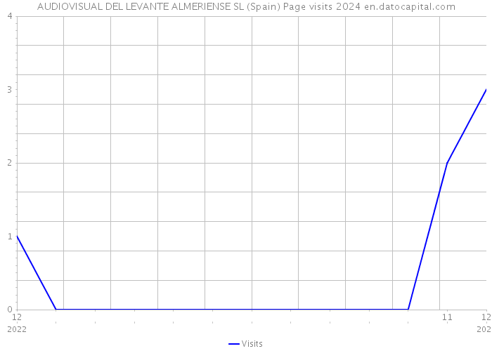 AUDIOVISUAL DEL LEVANTE ALMERIENSE SL (Spain) Page visits 2024 