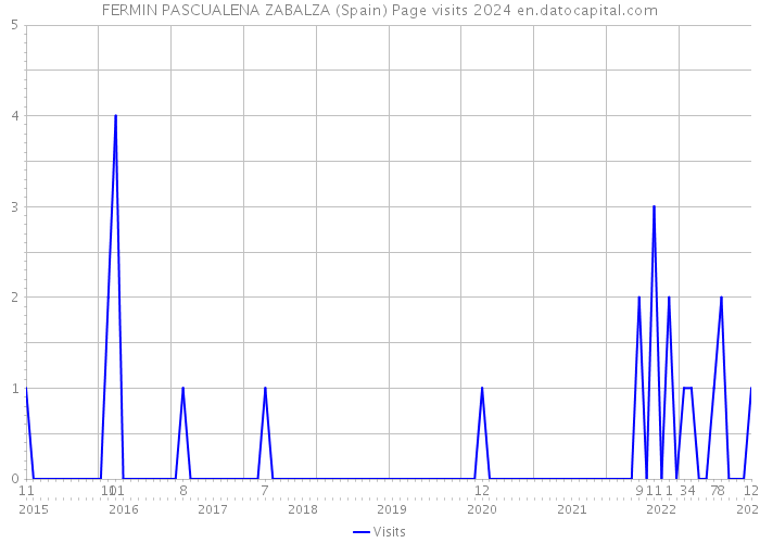 FERMIN PASCUALENA ZABALZA (Spain) Page visits 2024 