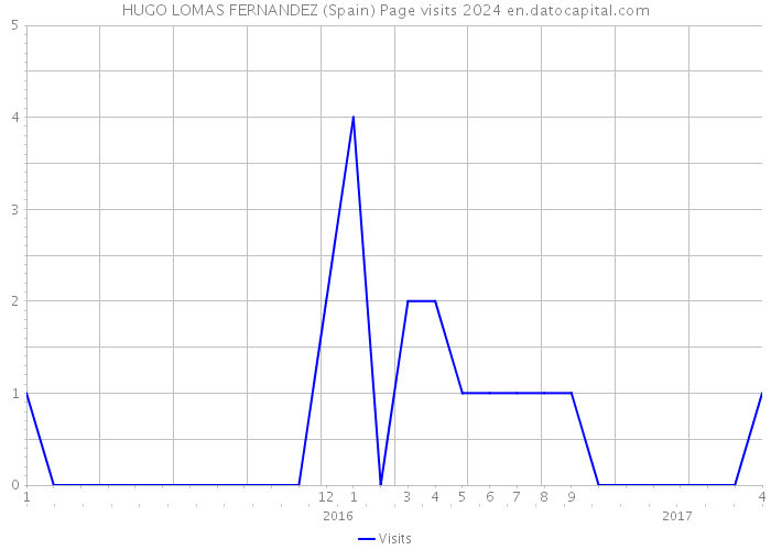 HUGO LOMAS FERNANDEZ (Spain) Page visits 2024 