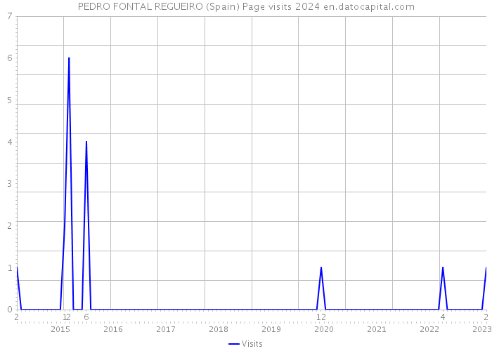 PEDRO FONTAL REGUEIRO (Spain) Page visits 2024 