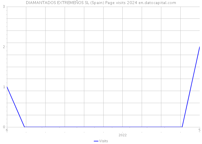 DIAMANTADOS EXTREMEÑOS SL (Spain) Page visits 2024 
