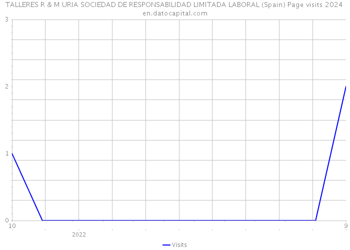 TALLERES R & M URIA SOCIEDAD DE RESPONSABILIDAD LIMITADA LABORAL (Spain) Page visits 2024 