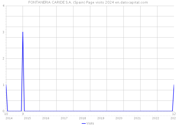 FONTANERIA CARIDE S.A. (Spain) Page visits 2024 