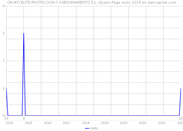 GRUPO ELITE PROTECCION Y ASESORAMIENTO S.L. (Spain) Page visits 2024 