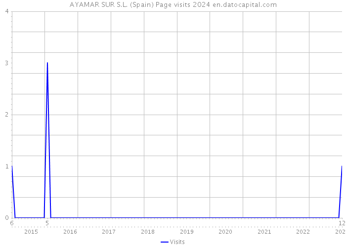 AYAMAR SUR S.L. (Spain) Page visits 2024 