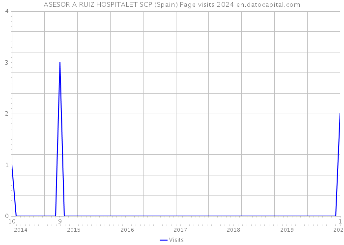 ASESORIA RUIZ HOSPITALET SCP (Spain) Page visits 2024 