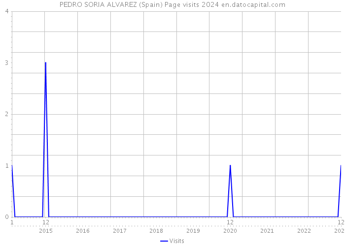 PEDRO SORIA ALVAREZ (Spain) Page visits 2024 