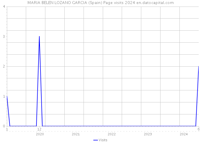 MARIA BELEN LOZANO GARCIA (Spain) Page visits 2024 