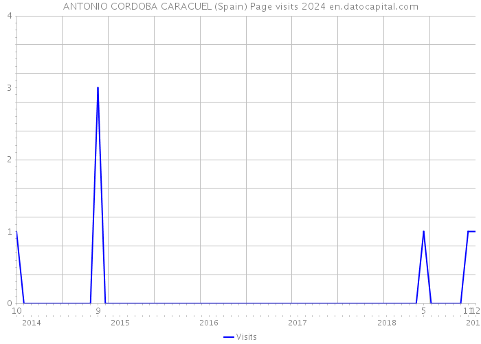 ANTONIO CORDOBA CARACUEL (Spain) Page visits 2024 