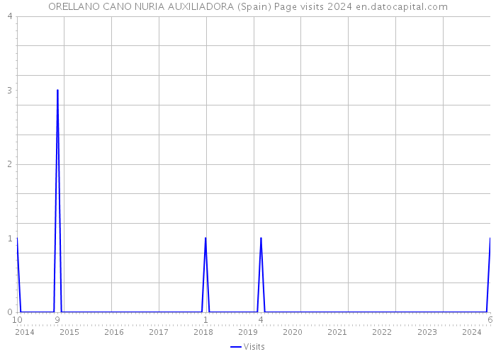 ORELLANO CANO NURIA AUXILIADORA (Spain) Page visits 2024 