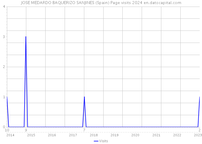 JOSE MEDARDO BAQUERIZO SANJINES (Spain) Page visits 2024 