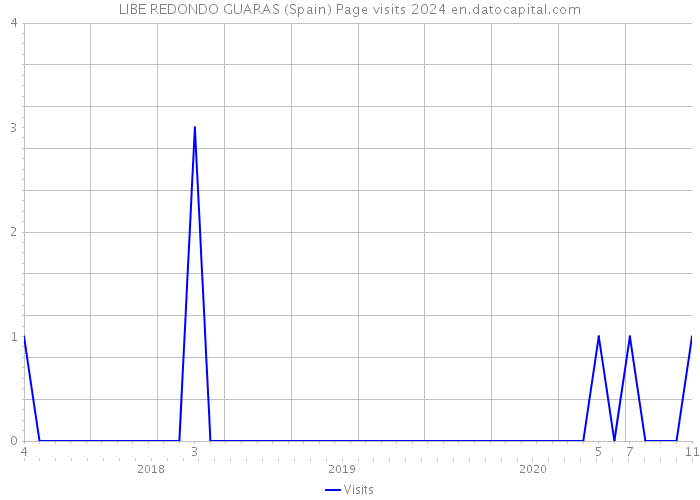 LIBE REDONDO GUARAS (Spain) Page visits 2024 