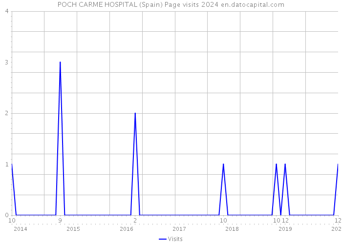 POCH CARME HOSPITAL (Spain) Page visits 2024 