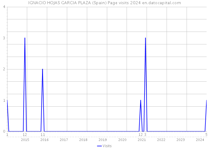 IGNACIO HOJAS GARCIA PLAZA (Spain) Page visits 2024 