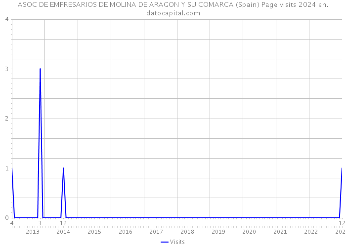 ASOC DE EMPRESARIOS DE MOLINA DE ARAGON Y SU COMARCA (Spain) Page visits 2024 