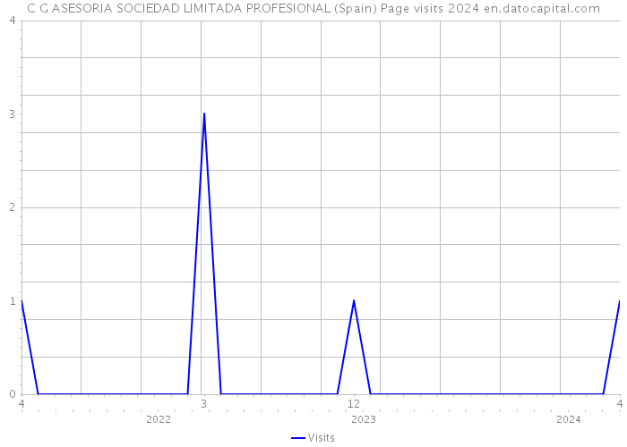 C G ASESORIA SOCIEDAD LIMITADA PROFESIONAL (Spain) Page visits 2024 
