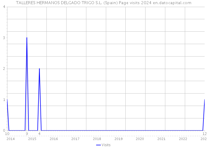TALLERES HERMANOS DELGADO TRIGO S.L. (Spain) Page visits 2024 