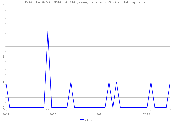 INMACULADA VALDIVIA GARCIA (Spain) Page visits 2024 