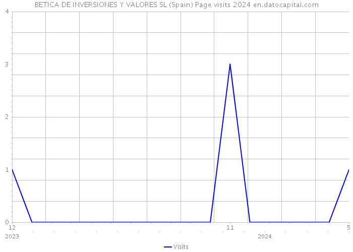 BETICA DE INVERSIONES Y VALORES SL (Spain) Page visits 2024 