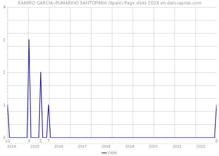 RAMIRO GARCIA-PUMARINO SANTOFIMIA (Spain) Page visits 2024 