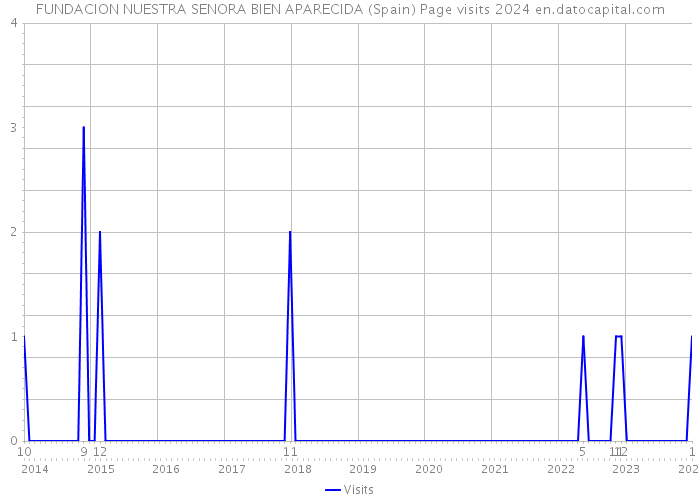 FUNDACION NUESTRA SENORA BIEN APARECIDA (Spain) Page visits 2024 