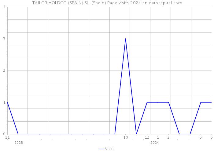 TAILOR HOLDCO (SPAIN) SL. (Spain) Page visits 2024 