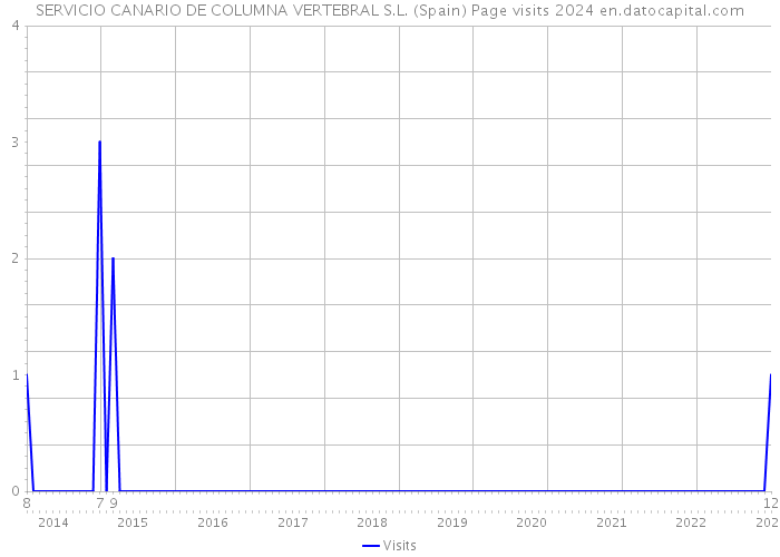 SERVICIO CANARIO DE COLUMNA VERTEBRAL S.L. (Spain) Page visits 2024 