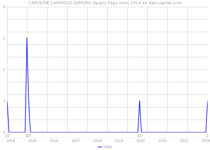 CAROLINE CAMARGO ZAMORA (Spain) Page visits 2024 