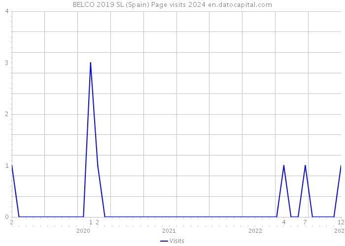 BELCO 2019 SL (Spain) Page visits 2024 